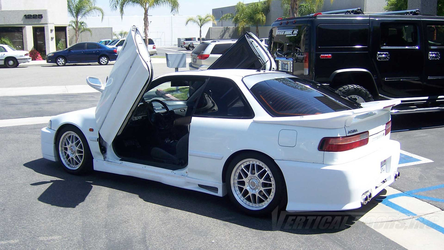Acura Integra 1990-1993 3DR/4DR Vertical Lambo Door Conversion Kit by Vertical Doors Inc., VDCAI9093, lambo doors, vertical doors, door conversion, scissor doors, butterfly doors, wing doors,