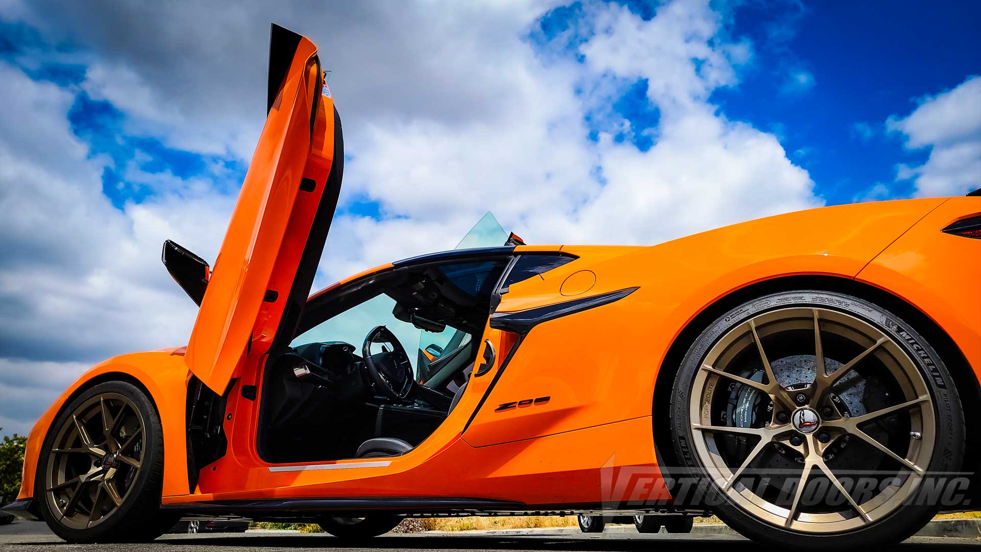 Chevrolet Corvette C8 from California featuring vertical lambo