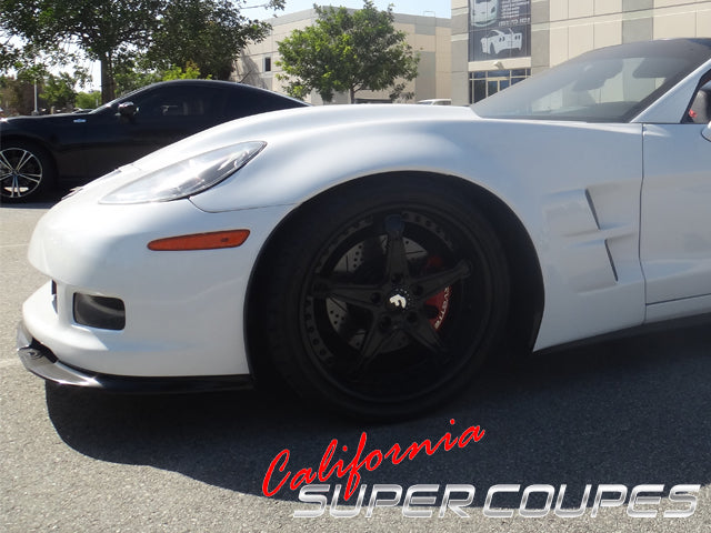 Front Fenders ZLR Super Wide ZR1 Style w/ Liners for Chevrolet Corvette C6