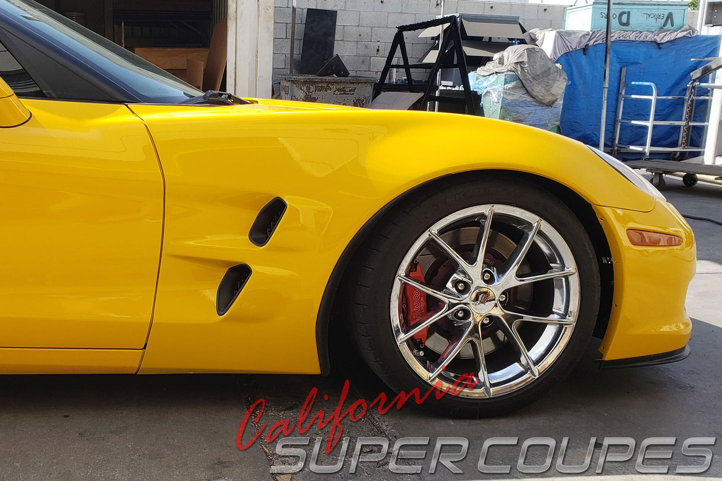 Front Fenders ZLR Wide ZR1 Style w/ Liners for Chevrolet Corvette C6
