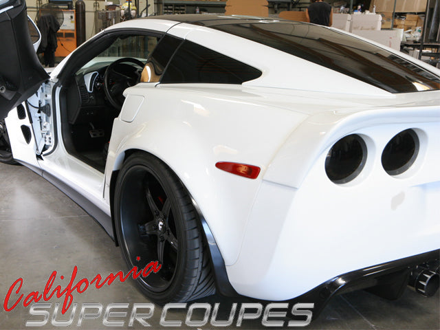 Rear Quarters ZLR Super Wide ZR1 Style for Chevrolet Corvette C6 Convertible