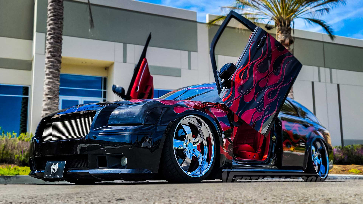 Erik’s @ blessed.motorsports Dodge Magnum from California featuring Door Conversion kit by Vertical Doors Inc. AKA "Lambo Doors" VDCDMAG0408 Magnum, Dodge Magnum, Mopar,