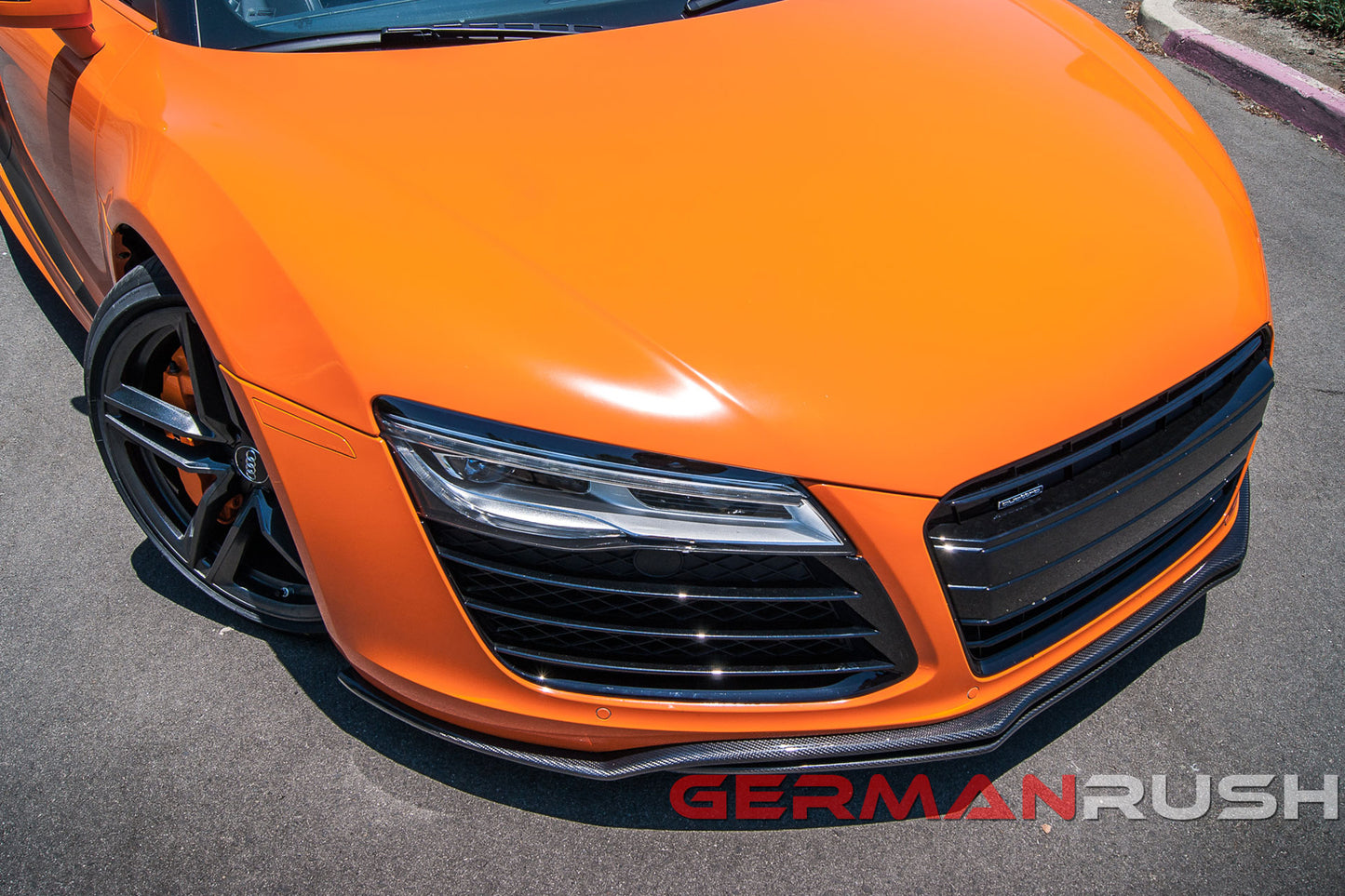 Front Splitter GR Dual for Audi R8 2007-2015 in Carbon Fiber or Fiberglass