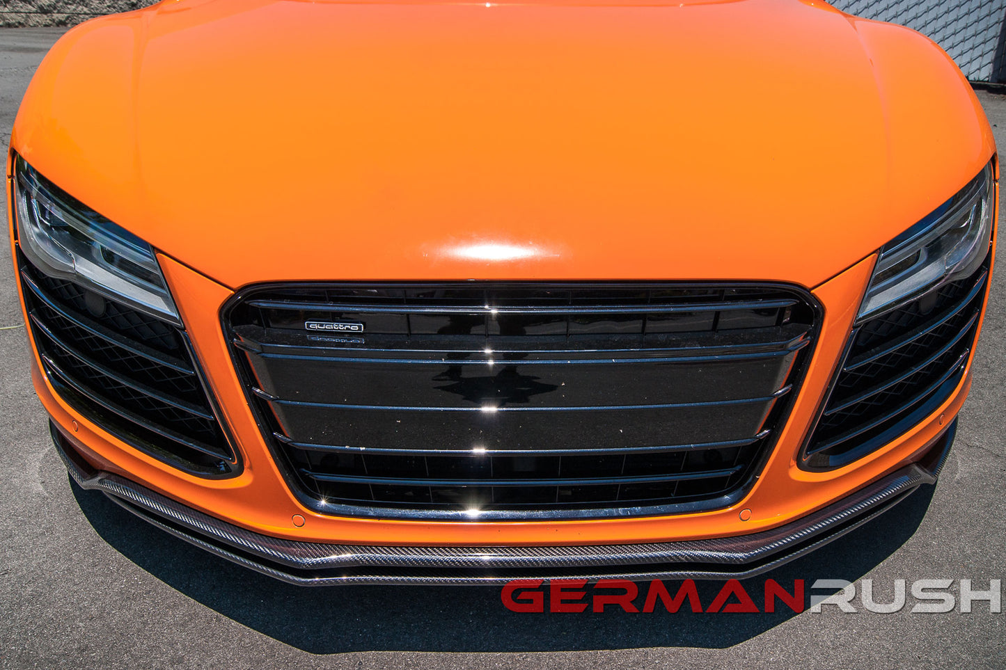 Front Splitter GR Dual for Audi R8 2007-2015 in Carbon Fiber or Fiberglass