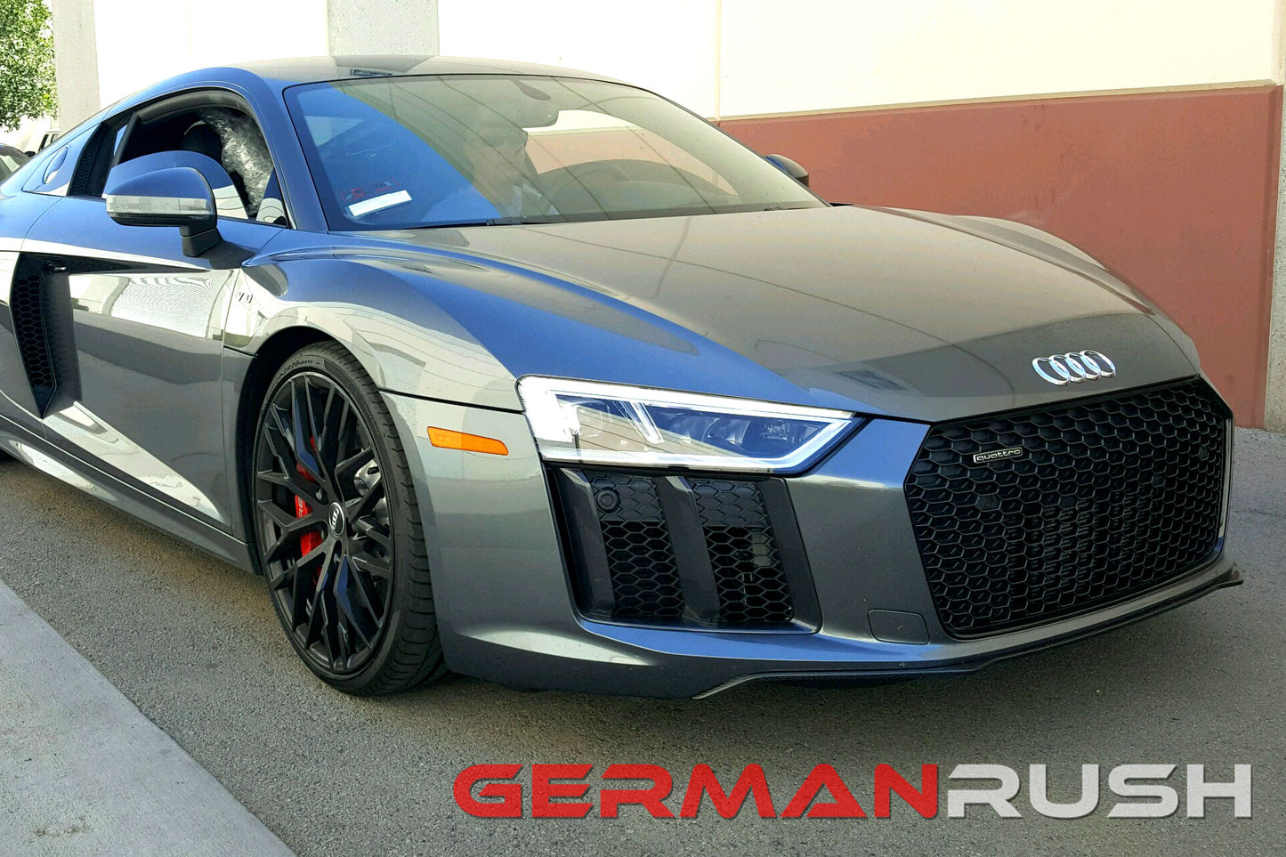 Front Splitter for Audi R8 2016-2018 in Carbon Fiber or Fiberglass