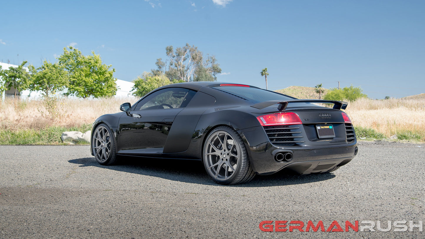 2ndgen Style Spoiler for Audi R8 2007-2015 in Carbon Fiber or Fiberglass for the coupe and spyder