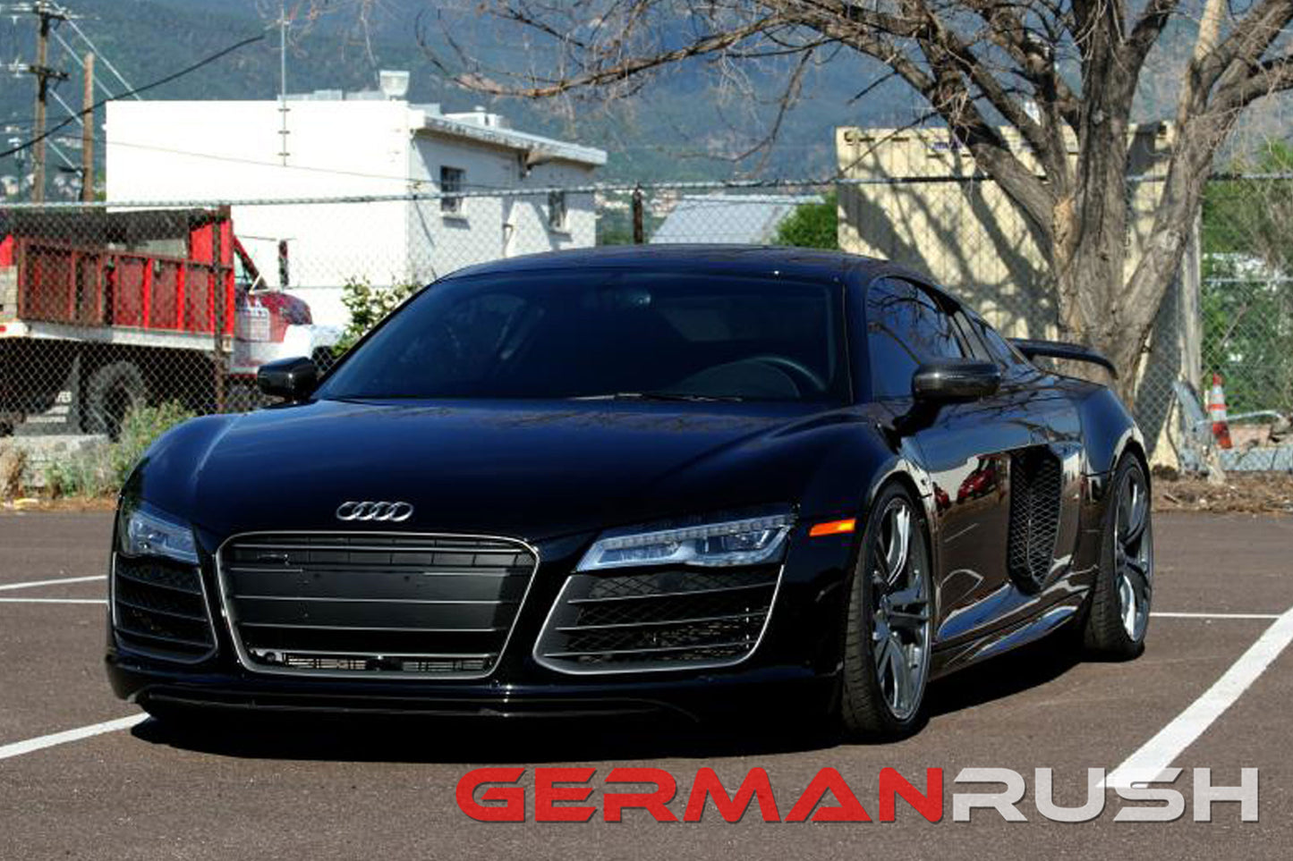 Wing GT HI Style for Audi R8 2007-2015 in Carbon Fiber or Fiberglass