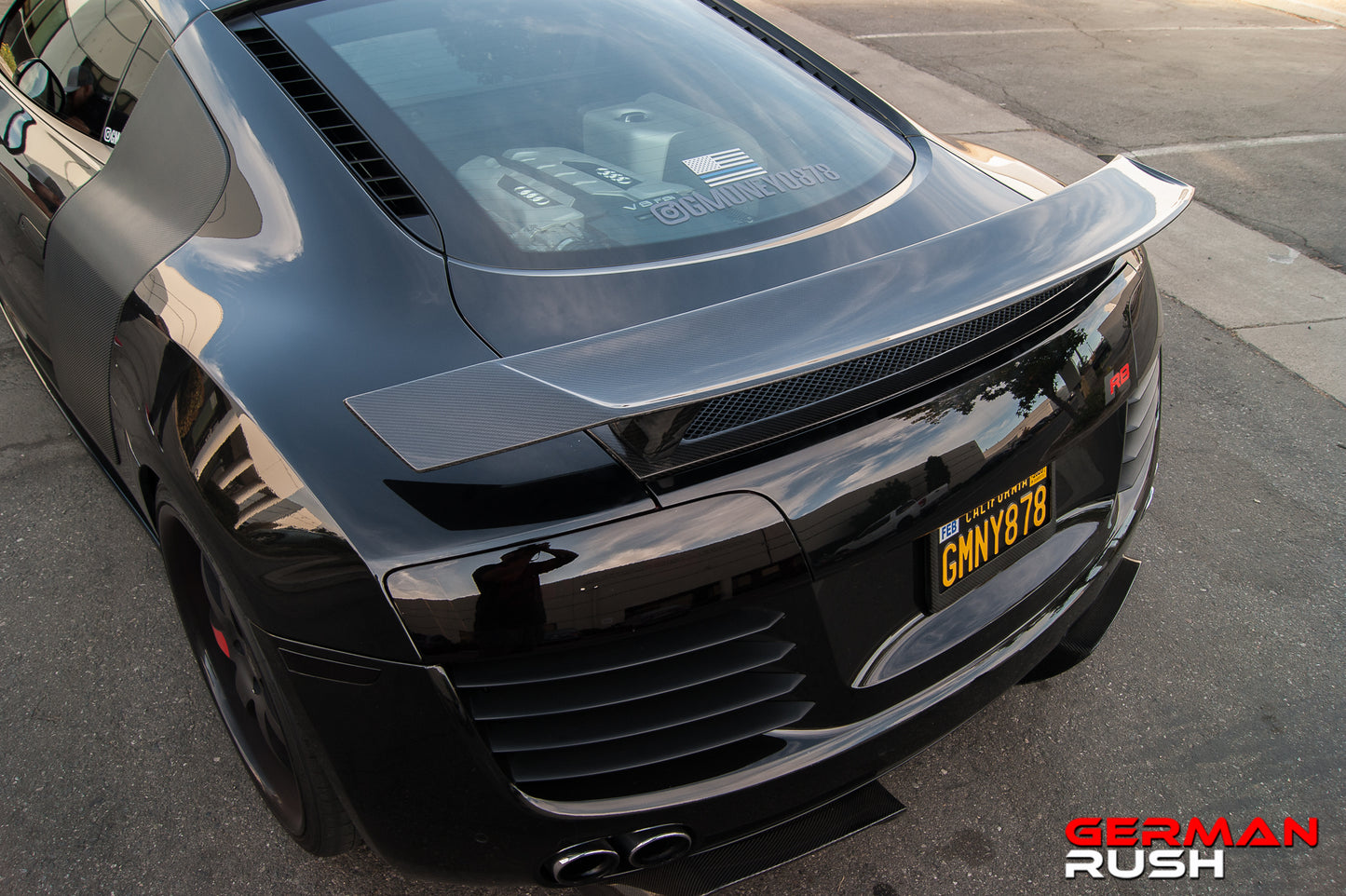 2ndgen Style HI Spoiler for Audi R8 2007-2015 in Carbon Fiber or Fiberglass for the coupe and spyder