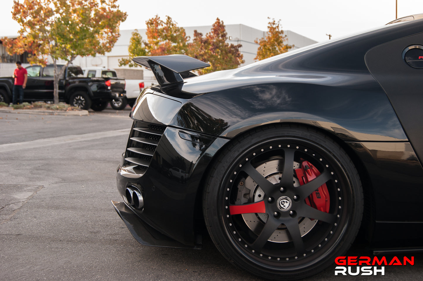2ndgen Style HI Spoiler for Audi R8 2007-2015 in Carbon Fiber or Fiberglass for the coupe and spyder