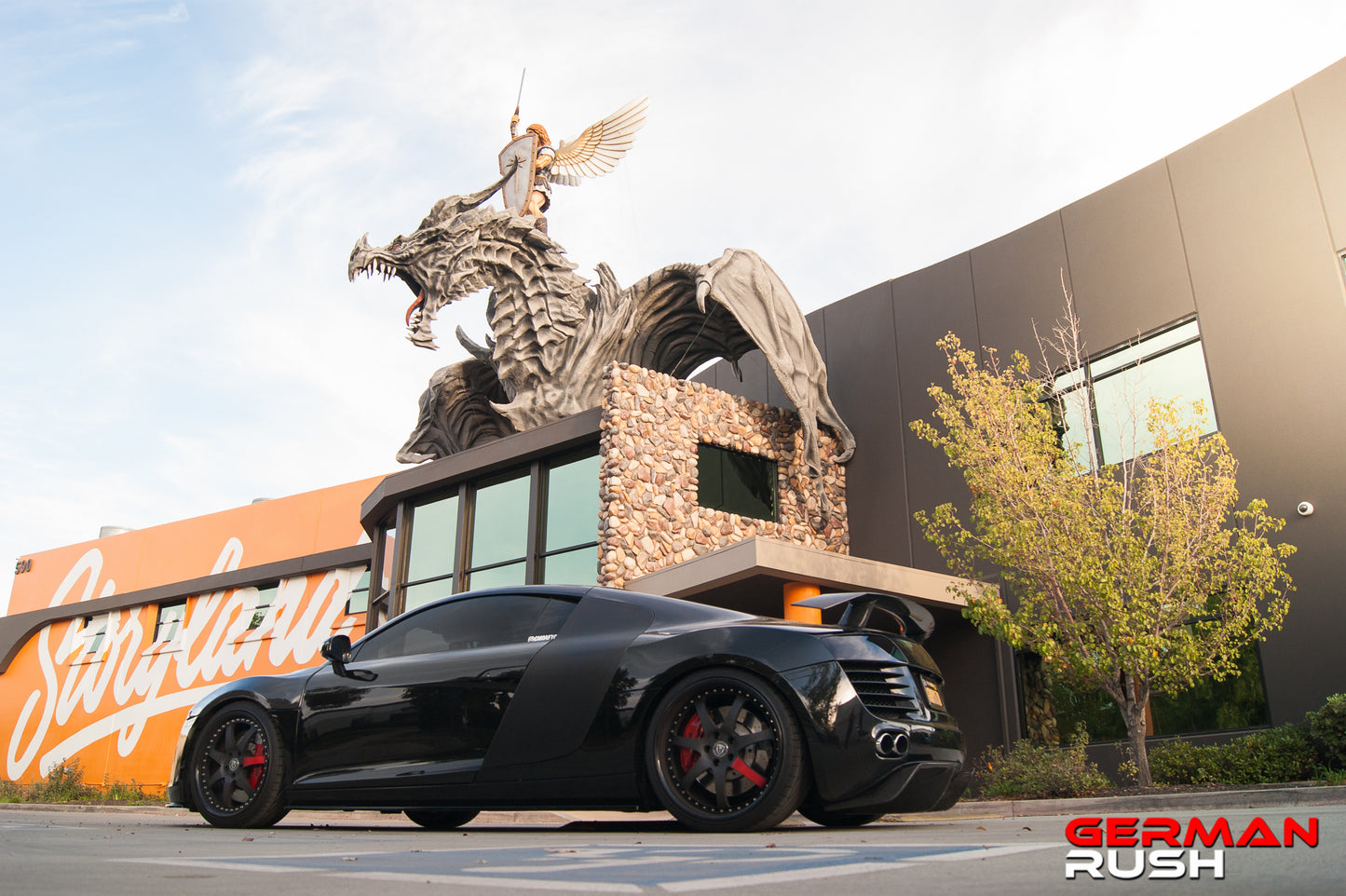 2ndgen Style HI Spoiler for Audi R8 2007-2015 in Carbon Fiber or Fiberglass for the coupe and spyder
