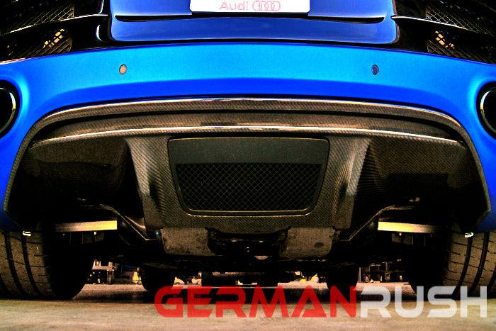 Rear Diffuser V10 Style for Audi R8 2009-2012 in Carbon Fiber or Fiberglass