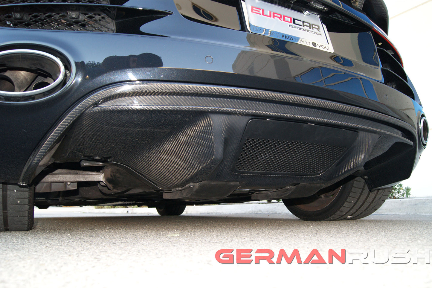 Rear Diffuser V10 Style for Audi R8 2009-2012 in Carbon Fiber or Fiberglass