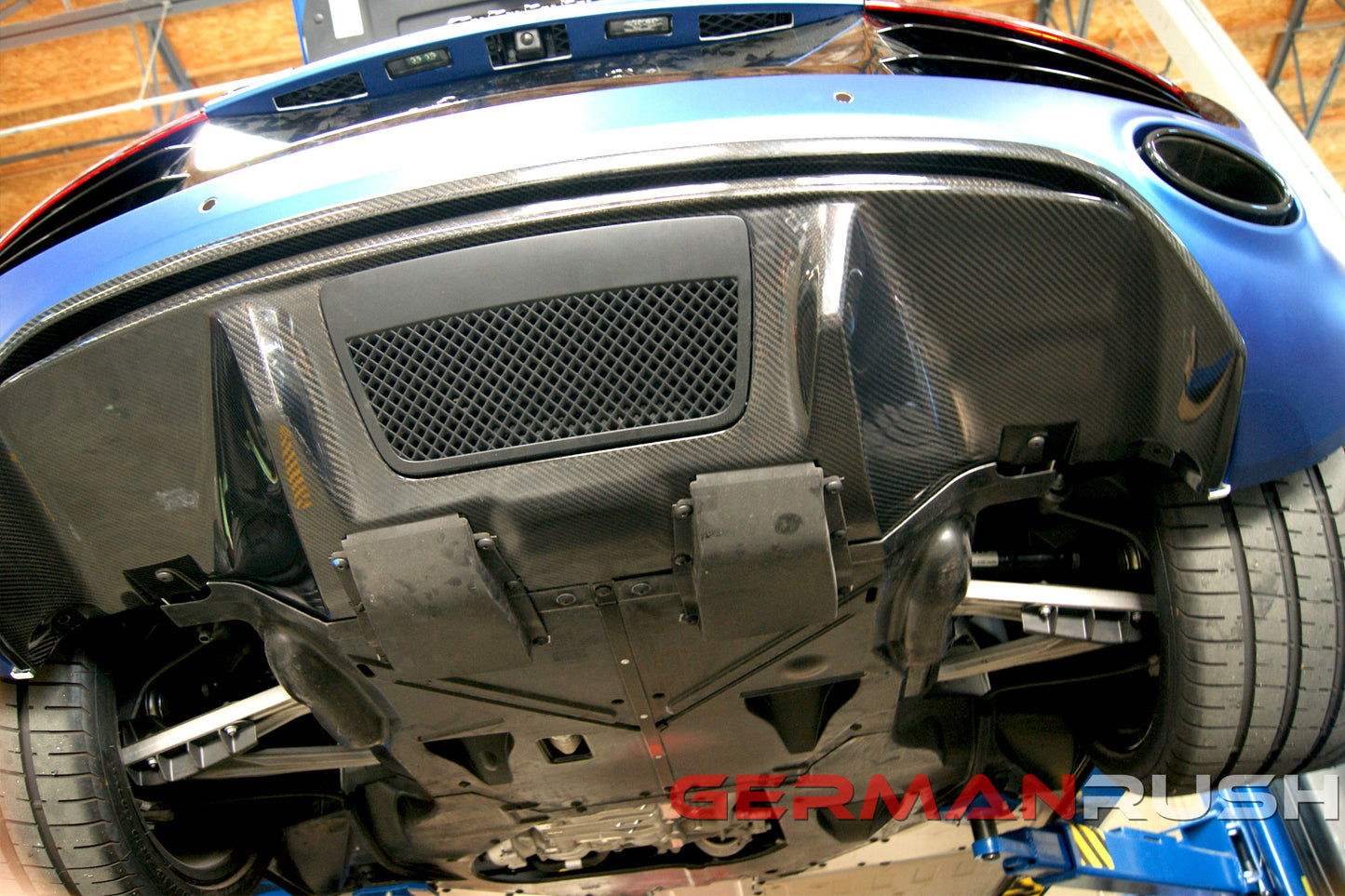 Rear Diffuser V10 Style for Audi R8 2009-2012 in Carbon Fiber or Fiberglass