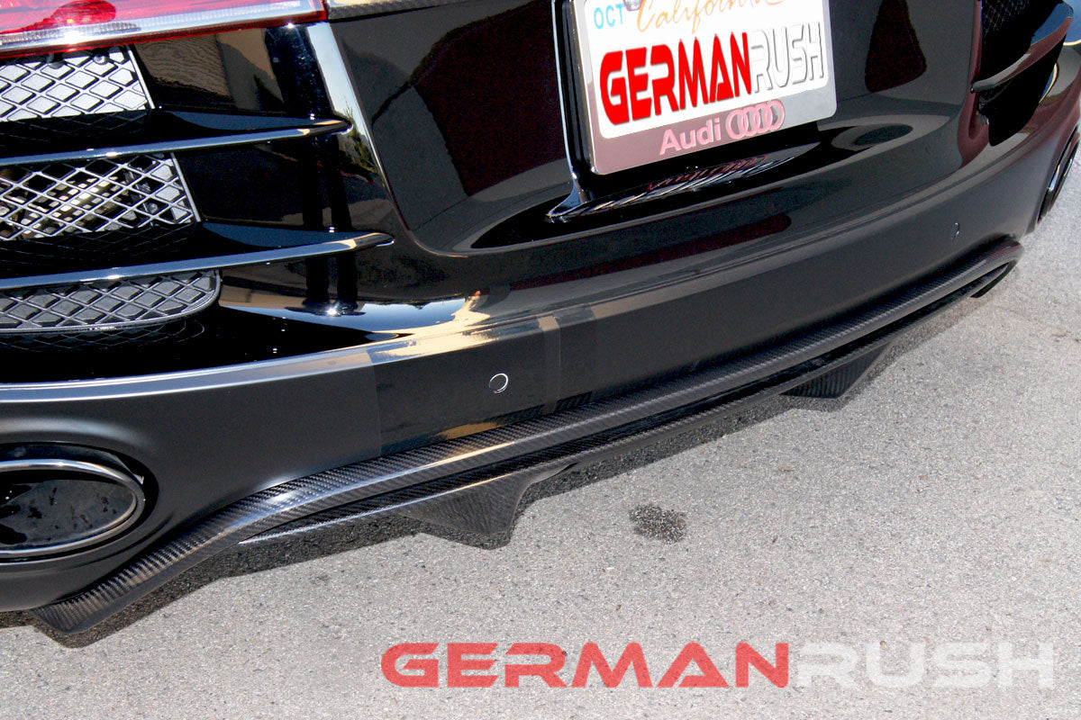 Rear Diffuser V10 Style for Audi R8 2009-2012 in Carbon Fiber or Fiberglass