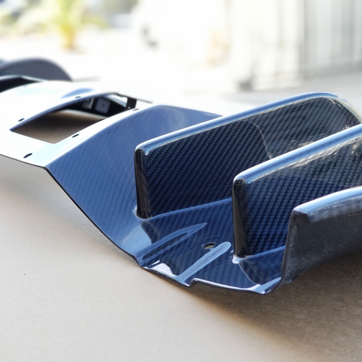 Rear Diffuser V10 Style for Audi R8 2009-2012 in Carbon Fiber or Fiberglass