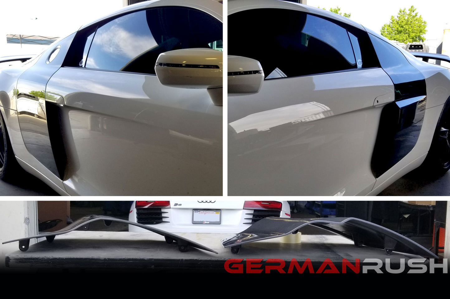 Side Blades V10 Style for Audi R8 2007-2015