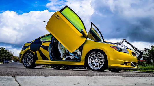 Scion TC from California featuring Door conversion kit by Vertical Doors, Inc. AKA "Lambo Doors" VDCSCTC0508 #sciontc #scion #tc #at10 #mcplatform #avensis #MacPherson #jdm #tcnation #scionnation #verticaldoorgang #VerticalDoorsInc #LamboDoors #VerticalDoors #DoorConversion