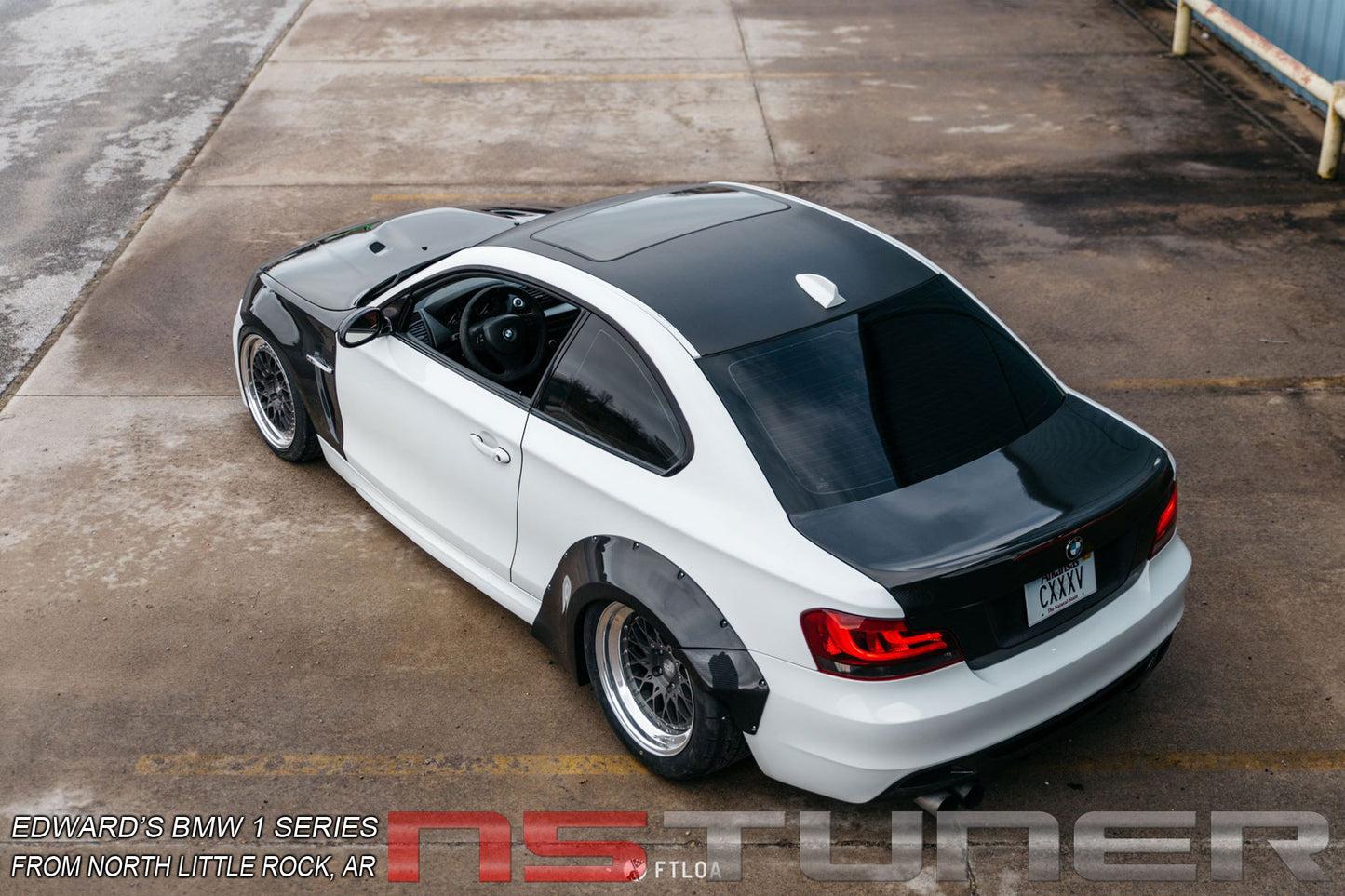 Front Fenders Wide style for the 1 Series E82 E88 135i 128i in Carbon Fiber and Fiberglass