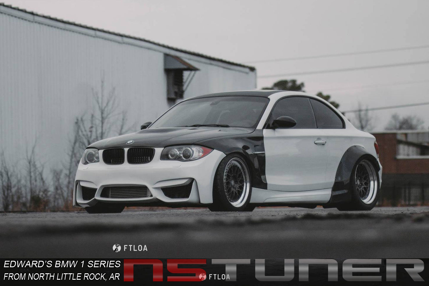 Front Fenders Wide style for the 1 Series E82 E88 135i 128i in Carbon Fiber and Fiberglass