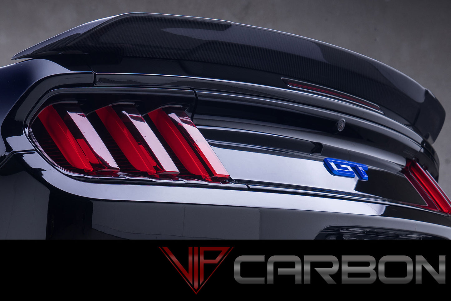Carbon Fiber GT Rear Spoiler Convertible Ford Mustang 2015-2018 by VIP