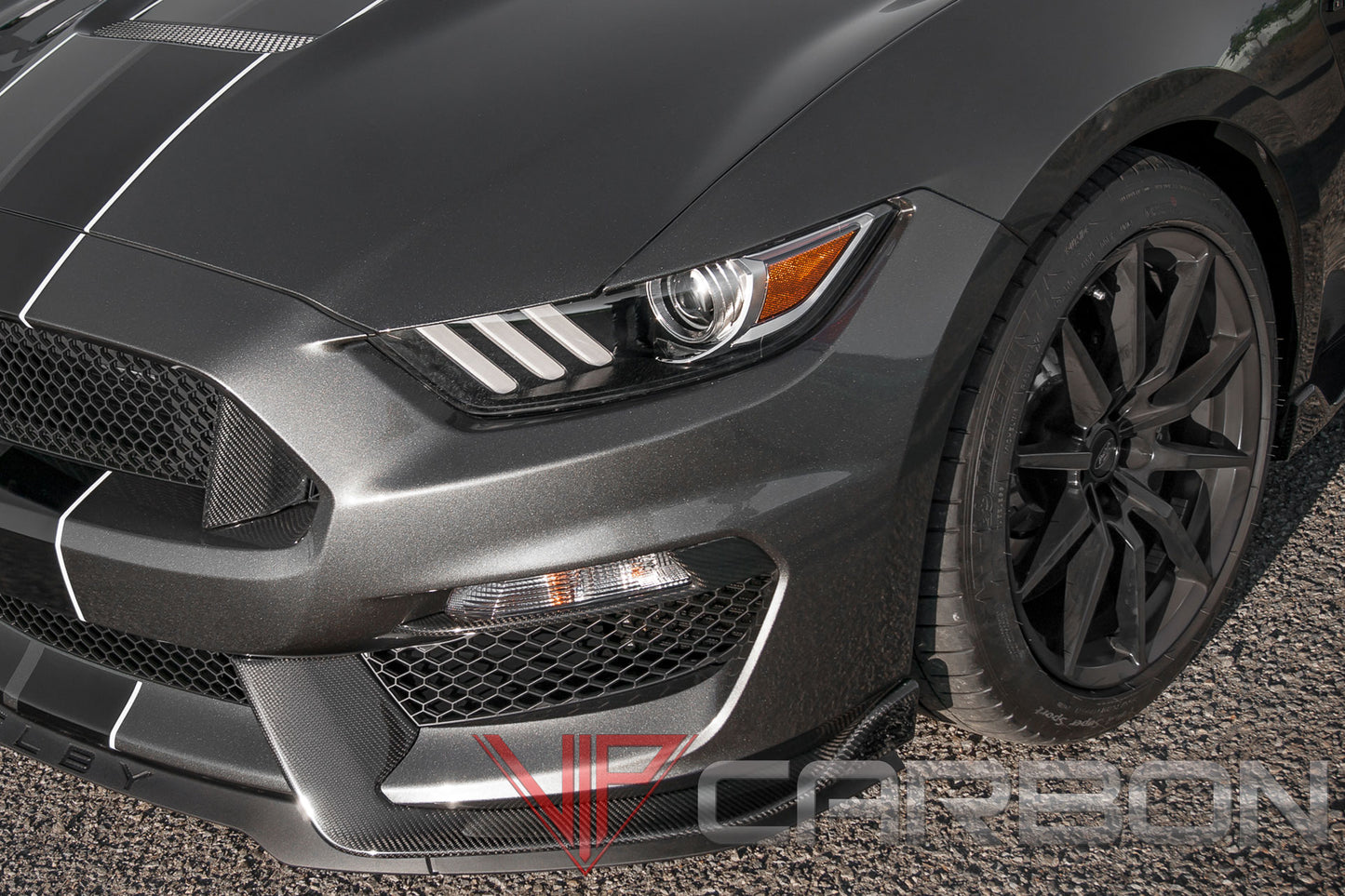 Carbon Fiber GT350 Front bumper panels Ford Mustang 2015-2018
