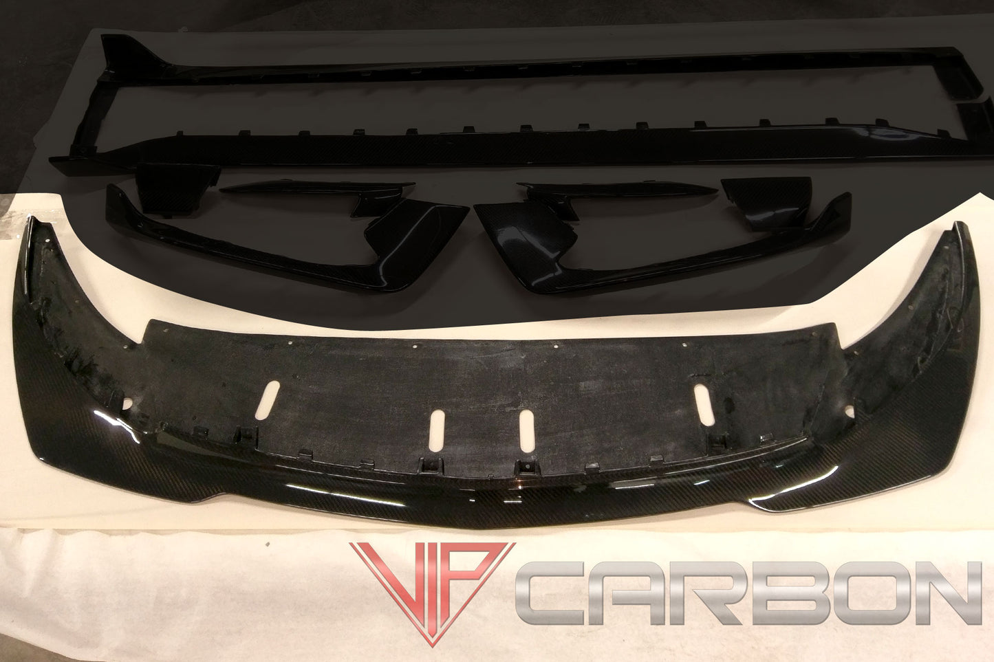 Carbon Fiber GT350 "R" Front Splitter Ford Mustang Shelby 2015-2018 by California Super Coupes