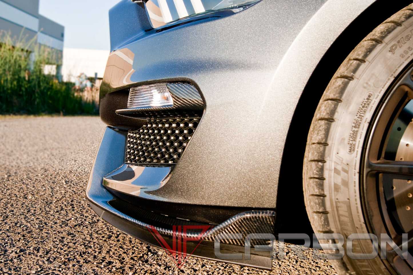 Carbon Fiber GT350 Marker Bezels Ford Mustang Shelby 2015-2018 by California Super Coupes