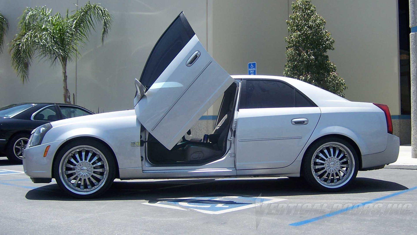 VDCCADCTS0207 Cadillac CTS Sedan 4dr 2002-2007 featuring Door conversion kit by Vertical Doors, Inc. AKA Lambo Doors" #cadillac #cadi #cts #cadillaccts #verticaldoorsgang #LamboDoors #VerticalDoors #luxury #doorconversion #sedan