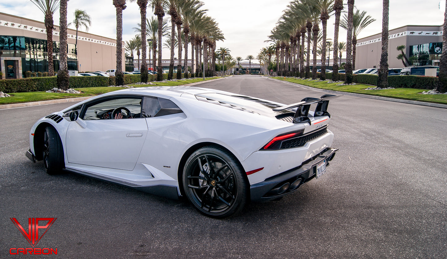 Spyder Side Skirts Carbon Fiber Lamborghini Huracan 14-19