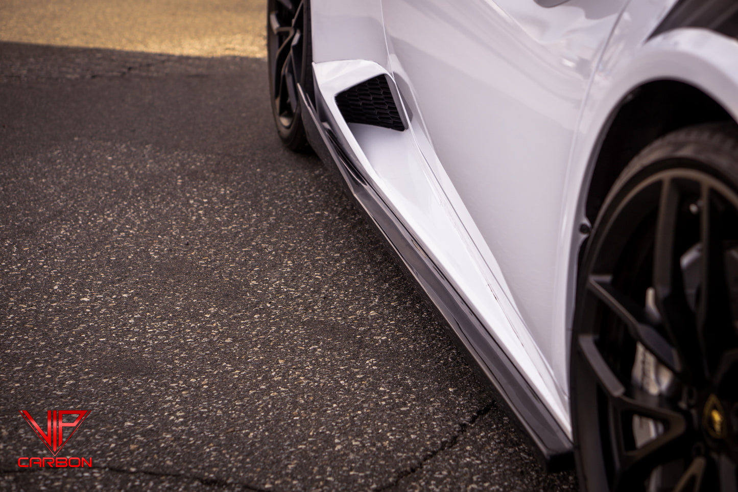 Spyder Side Skirts Carbon Fiber Lamborghini Huracan 14-19