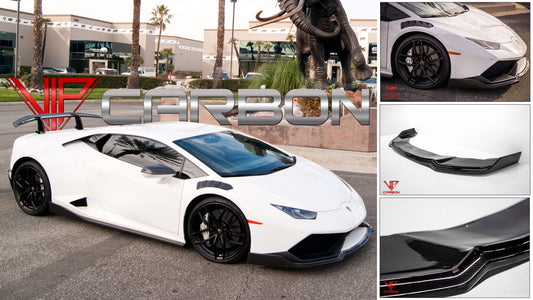 610-4 FRONT SPLITTER (16 SCREWS) CARBON FIBER LAMBORGHINI HURACAN 14-19
