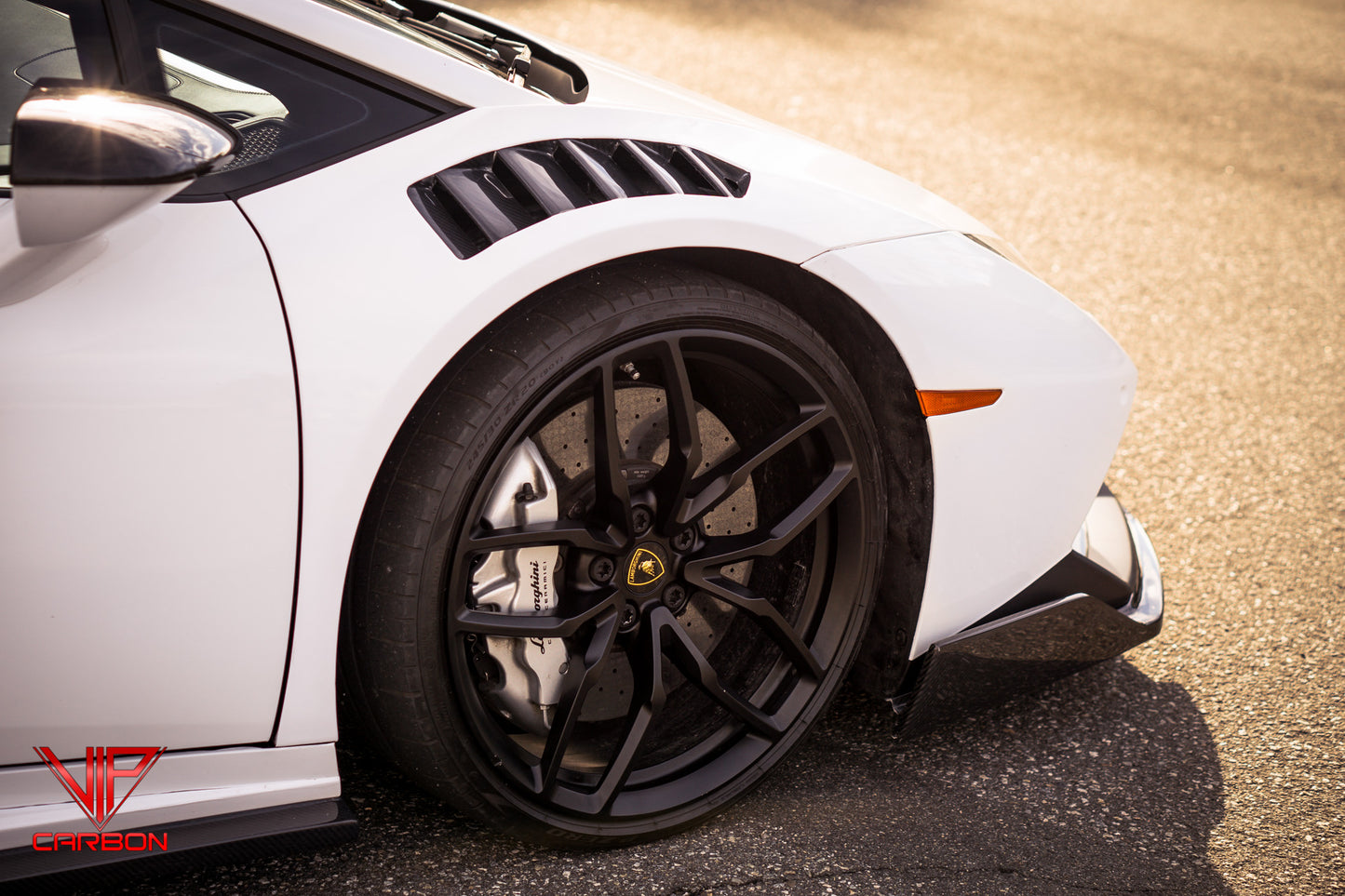 610-4 FRONT SPLITTER (16 SCREWS) CARBON FIBER LAMBORGHINI HURACAN 14-19