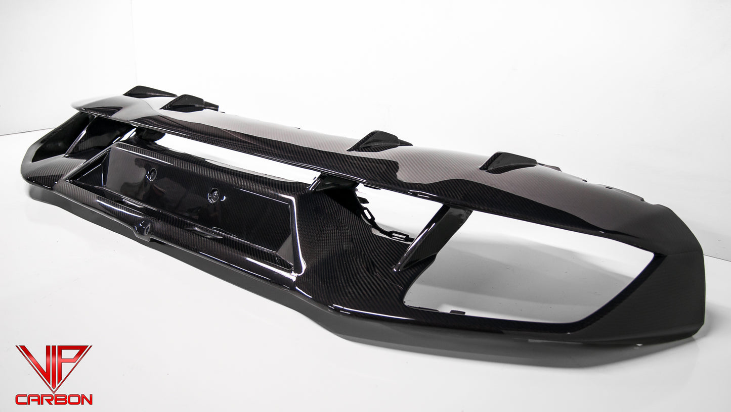 Rear Bumper Carbon Fiber Lamborghini Huracan 14-19