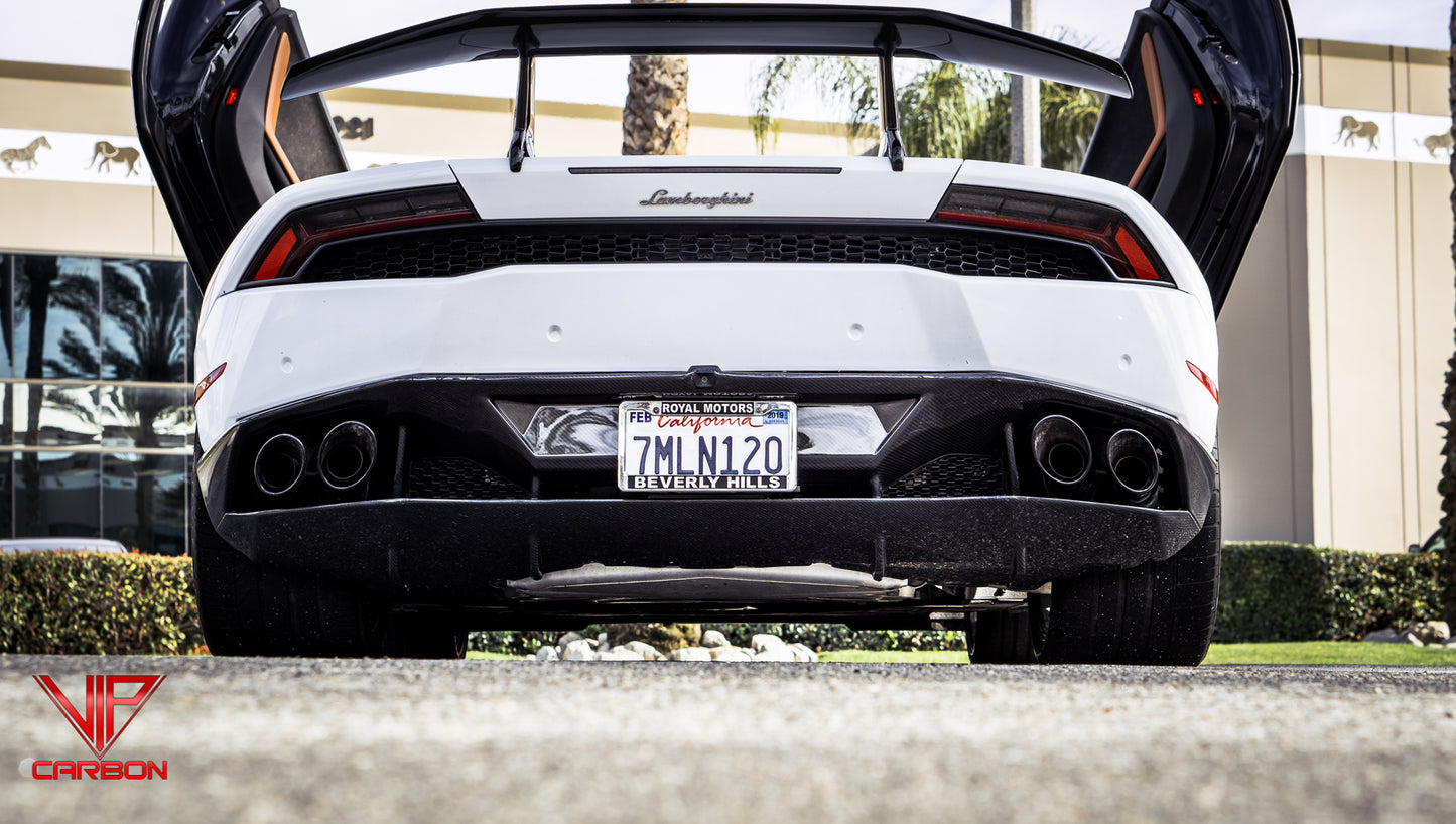 Rear Bumper Carbon Fiber Lamborghini Huracan 14-19