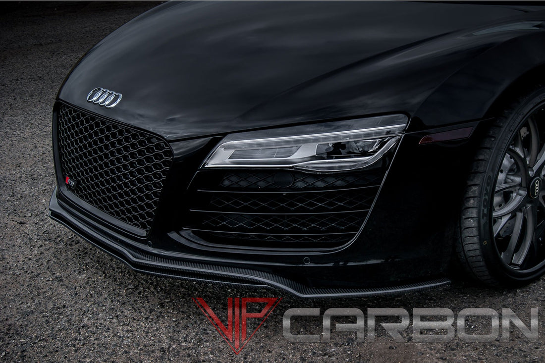 Front Splitter GR Dual for Audi R8 2007-2015 in Carbon Fiber or Fiberglass