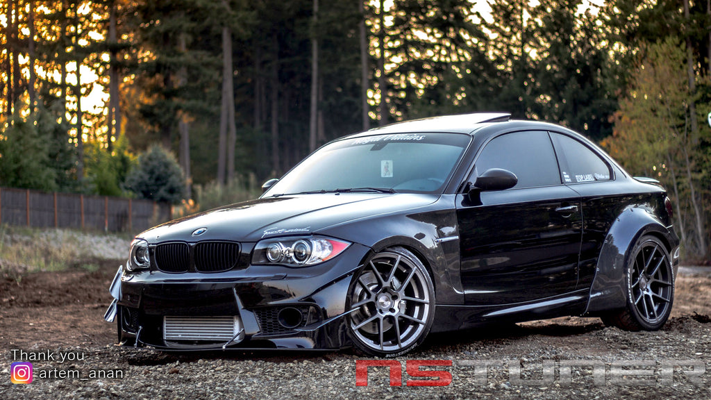 Artem’s BMW 1 Series Featuring N5tuner Wide Body Front Fenders and Rear Flares.  This