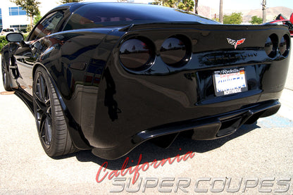 Fiberglass Diffuser Exhaust V1 ( for 2 Tips) for Chevrolet Corvette C6