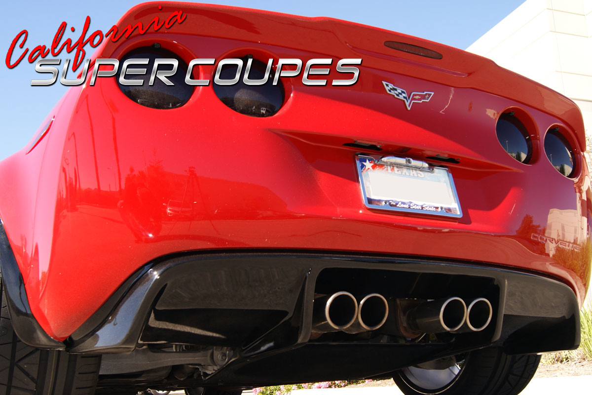 Exhaust Diffuser V2 (Use with stock 4 Exhaust Tips) for Chevrolet Corvette C6