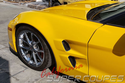 Front Fenders ZLR Wide ZR1 Style w/ Liners for Chevrolet Corvette C6
