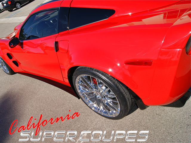 Rear Quarters ZLR Super Wide ZR1 Style for Chevrolet Corvette C6 Convertible