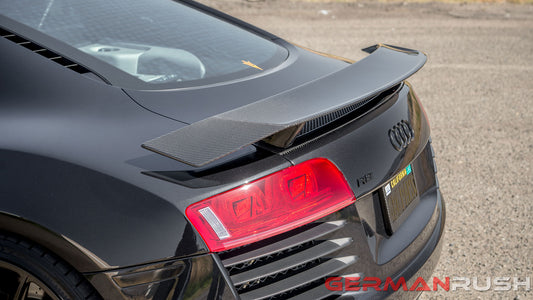 2ndgen Style Spoiler for Audi R8 2007-2015 in Carbon Fiber or Fiberglass for the coupe and spyder