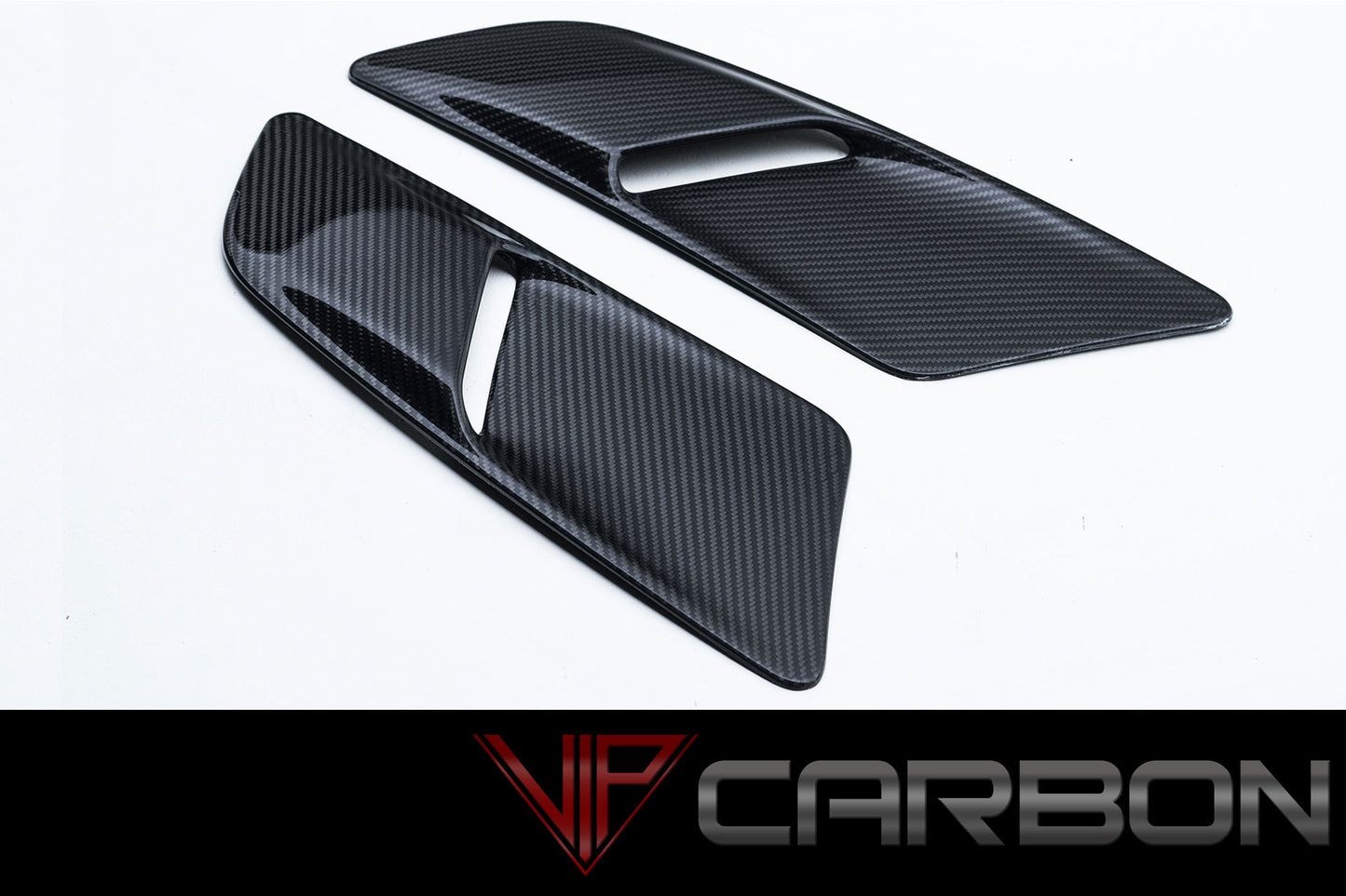 Carbon Fiber GT Hood Scoops Ford Mustang 2015-2018 by VIP