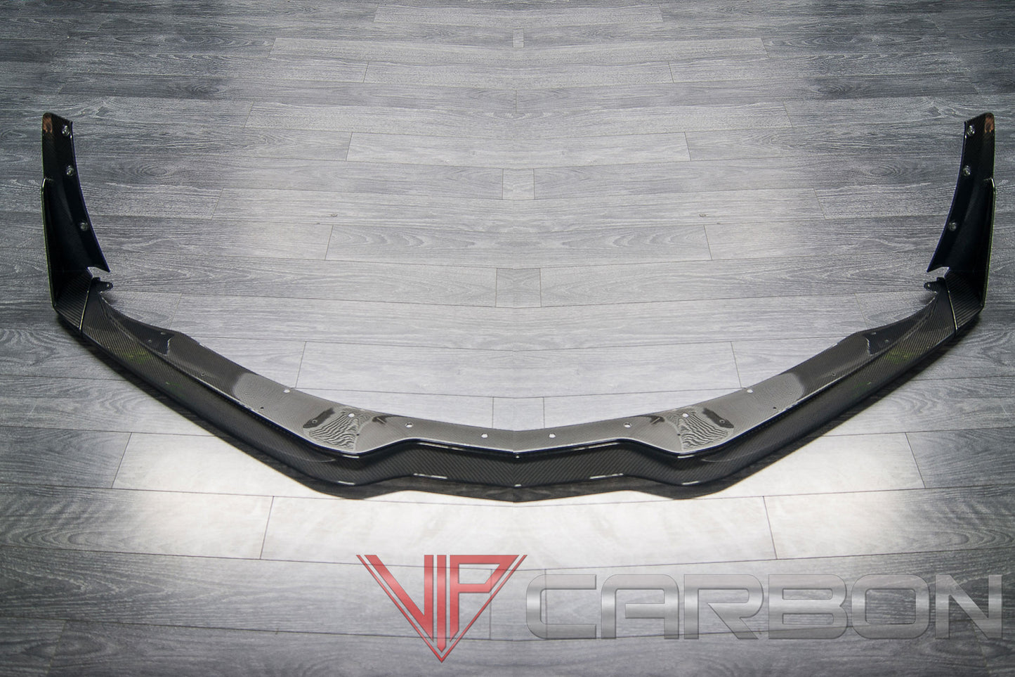 Front Splitter and Canards 3 pcs Z06 Style Carbon Fiber for Chevrolet Corvette C7 2014-2019