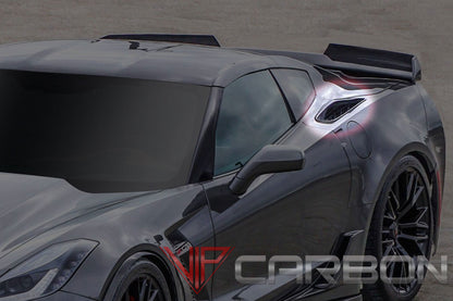 Rear Quarter Panel Top Vent Z06 Style Carbon Fiber for Chevrolet Corvette C7 2014-2019